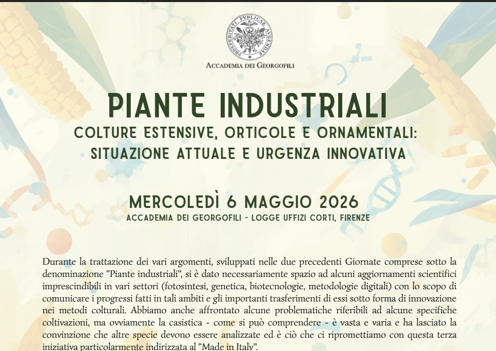 Piante industriali, colture estensive, orticole e ornamentali: situazione attuale e urgenza innovativa